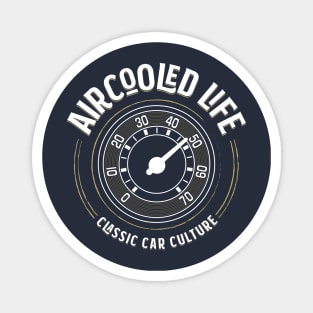 Aircooled Life - Classic Car Speedo Design T-Shirt Magnet